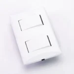 Apagador Doble Para Empotrar Eagle (linea Plata 1004-W,V)