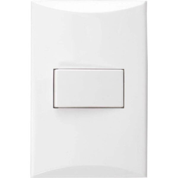 Apagador Sencillo Linea Plata Conmutado (1001-W)