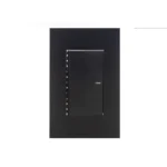 Apagador Sencillo Para Empotrar Negro Largo Troen (A136-ETB-1K)