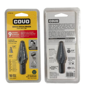Broca Para Metal Escalonada 9 Tamaño Covo (EQ593)