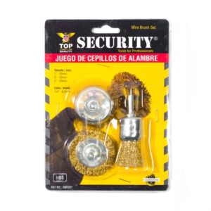 Cepillo de Alambre Juego 3pzs Security EBR301