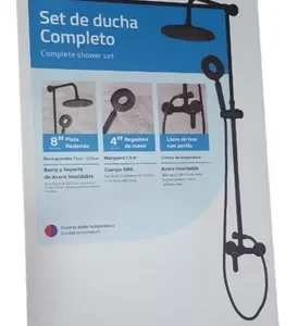 Set de Ducha Completo Negro Griven (GV-SH-B1) (SAE46)