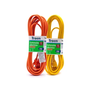 Extension Amarilla Con Regleta 8mts Troen