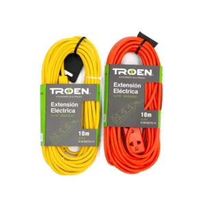 Extension Anaranjada-Amarilla Con Regleta 10mts Troen