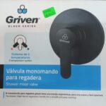 Llave Para Ducha Redonda Negra De Manija Griven (BV-007)(SA86)