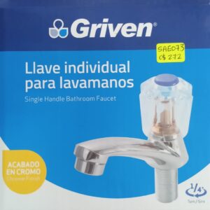 Llave Para Lavamano Sencilla Acrilica Griven(A367-002PH,A145-BIB002PH)