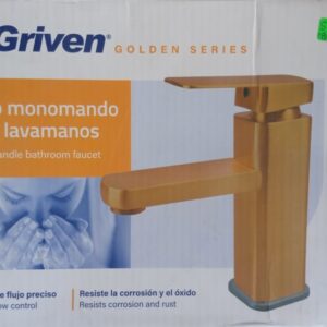 Llave Para Lavamano Sencilla Dorada Griven (GMF601-3-8)