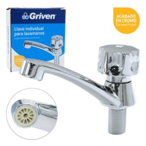 Llave Para Lavamanos Cromada Griven(ZF321A)