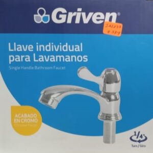 Llave Para Lavamanos Griven (A367-Z267)(SAE173)