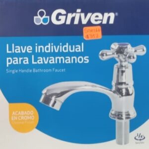 Llave Para Lavamanos Sencilla Griven A367-Z233 (SAE166)