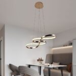 Lampara Colgante Led Flamingo Aluminio Blanco